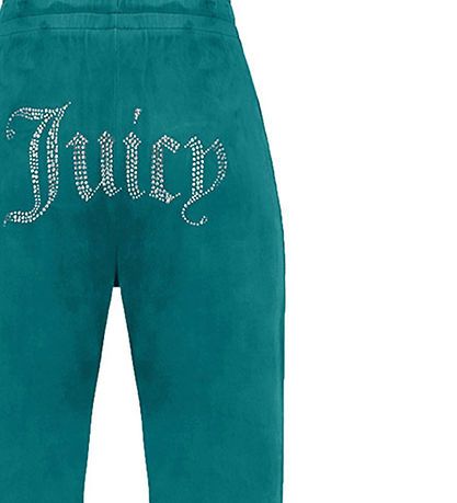 Juicy Couture Sweatpants - Velour - Deep Lagoon