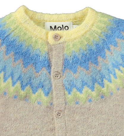 Molo Cardigan - Uld/Polyester - Bay - Nordic Pastels