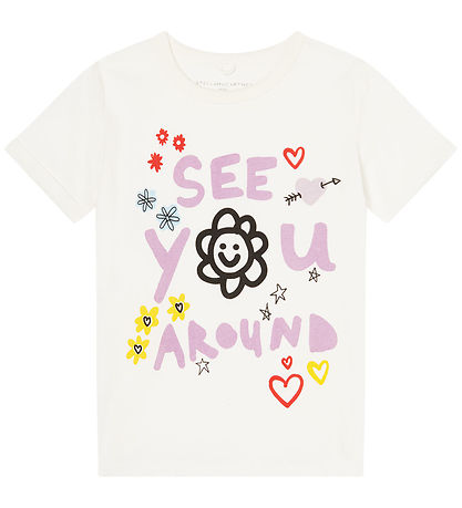 Stella McCartney Kids T-shirt - Off White m. Print