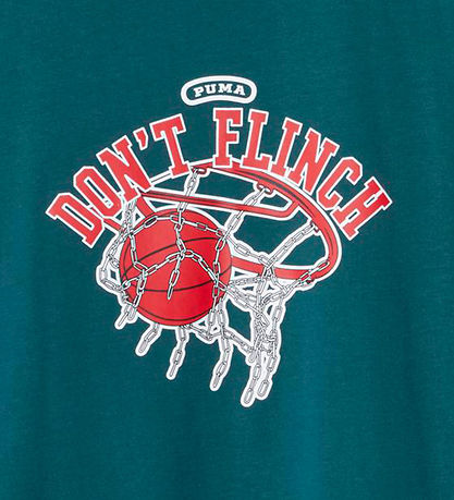 Puma T-Shirt - Basketball Graphic - Malachite m. Rd