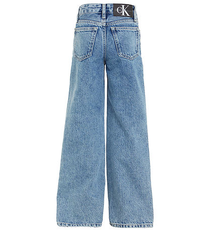 Calvin Klein Jeans - High Rise Wide Leg - Mid Blue Rigid