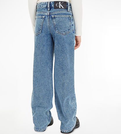 Calvin Klein Jeans - High Rise Wide Leg - Mid Blue Rigid