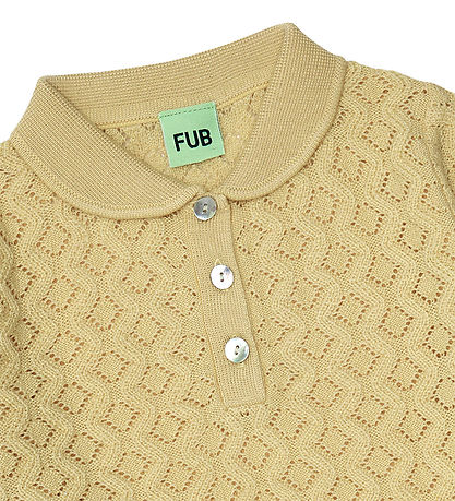 FUB Bluse - Uld - Buttermilk m. Hulmnster