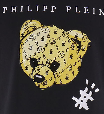 Philipp Plein T-shirt - Sort/Gul m. Bamse