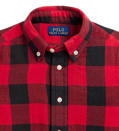 Polo Ralph Lauren Skjorte - Rd/Sortternet