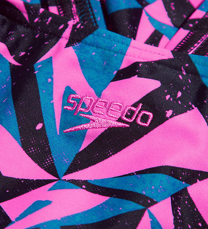 Speedo Badedragt - Hyper Boom Allover Medalist - Pink/Grn