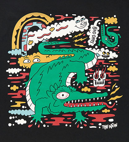 The New T-Shirt - TnIdon - Black Beauty m. Krokodille