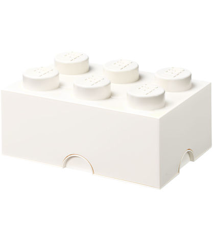 LEGO Storage Opbevaringsboks - 6 Knopper - 37,5x25x18 - Hvid