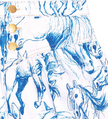 Molo Nederdel - Denim - Betsy - Blue Horses