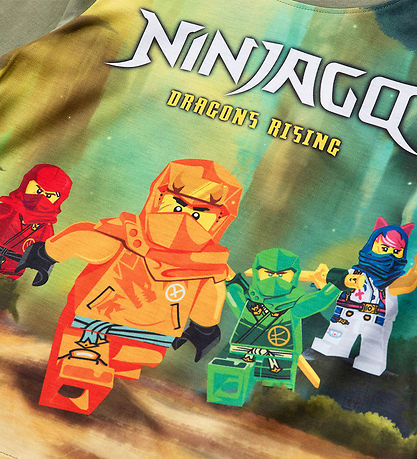 LEGO Ninjago Bluse - LWTano - Stvet Grn m. Print
