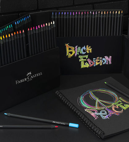 Faber-Castell Farveblyanter - Trekantet - Black Edition - 100 St