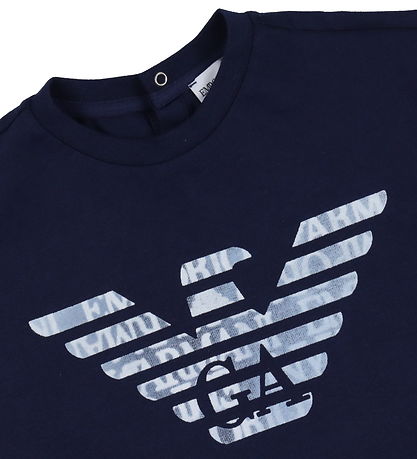 Emporio Armani T-shirt - Navy m. Logo