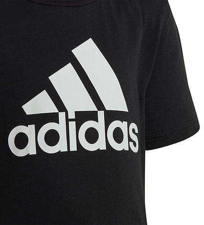 adidas Performance T-shirt - LK BL CO TEE - Sort/Hvid