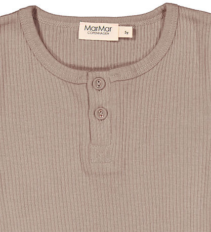 MarMar T-shirt - Modal - Rib - Warm Stone