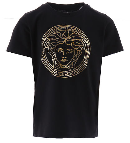 Versace T-shirt - Sort/Guld m. Logo