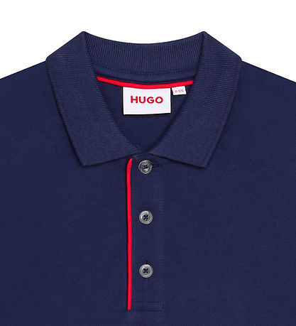 HUGO Polo - Medieval Blue m. Rd