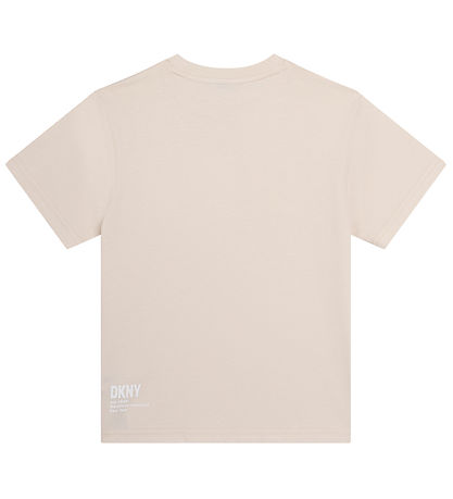 DKNY T-shirt - Creme m. Hvid