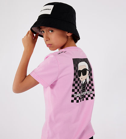 Karl Lagerfeld T-shirt - Pink m. Print