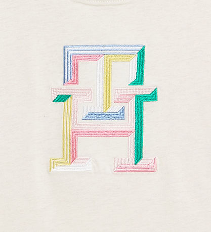 Tommy Hilfiger T-shirt - Multi Colour Monogram Tee - Calico Heat
