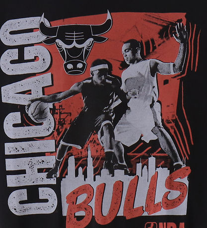 New Era T-Shirt - NBA Player Graphic - Chicago Bulls - Sort