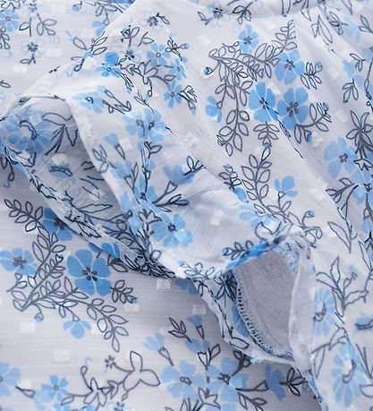 Creamie Kjole - Flower Dobby - Xenon Blue