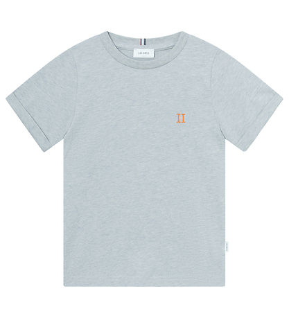 Les Deux T-shirt - Nrregaard - Summer Sky Melange/Orange