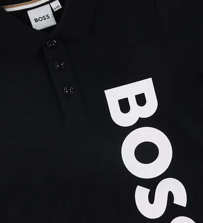 BOSS Polo - Sort m. Hvid