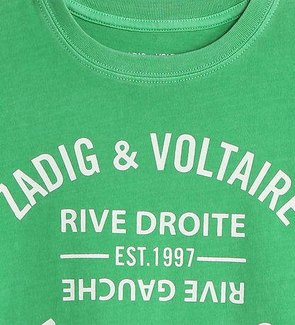 Zadig & Voltaire T-shirt - Kita - Lime m. Hvid