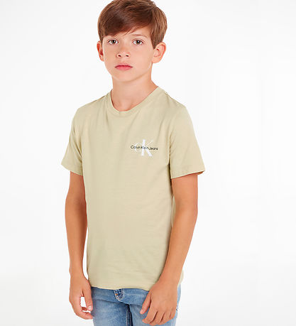 Calvin Klein T-shirt - Chest Monogram - Green Haze