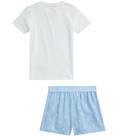 Polo Ralph Lauren T-shirt/Shorts - Elite Blue/Hvid m. Logoer