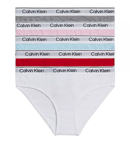 Calvin Klein Trusser - 5-pak - Hvid/Rd/Lysebl/Rosa