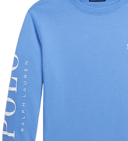 Polo Ralph Lauren Sweatshirt - Harbor Island Blue m. Hvid