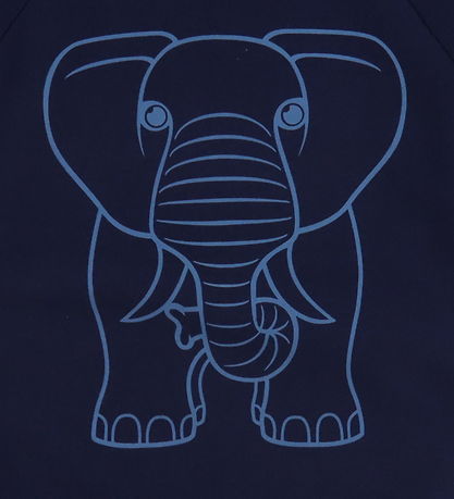 DYR-Cph Sweatshirt - Dyrbellow - Dark Navy Outline Elefant
