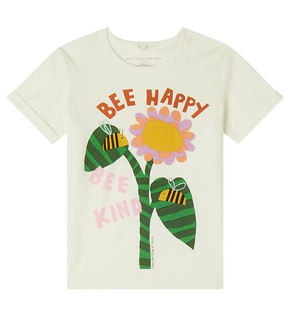 Stella McCartney Kids T-shirt - Hvid m. Blomst