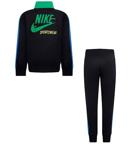 Nike Trningsst - Cardigan/Bukser - Sort/Grn