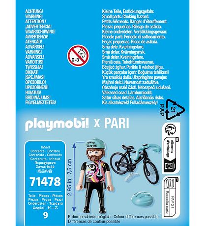 Playmobil SpecialPlus - Landevejscyklist Paul - 9 Dele - 71478