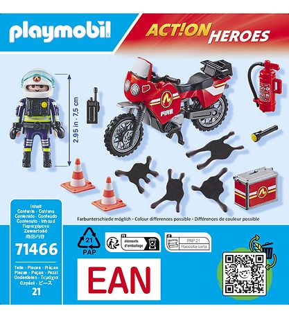 Playmobil Action Heroes - Brandbil p ulykkesstedet - 71466 - 21