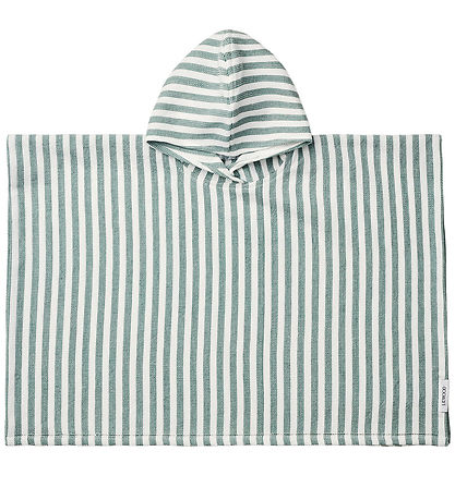 Liewood Badeponcho - Paco - Peppermint/White