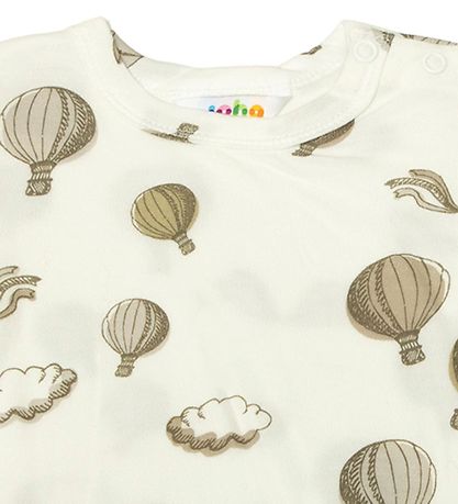 Joha T-shirt - Bambus - Off White m. Luftballon