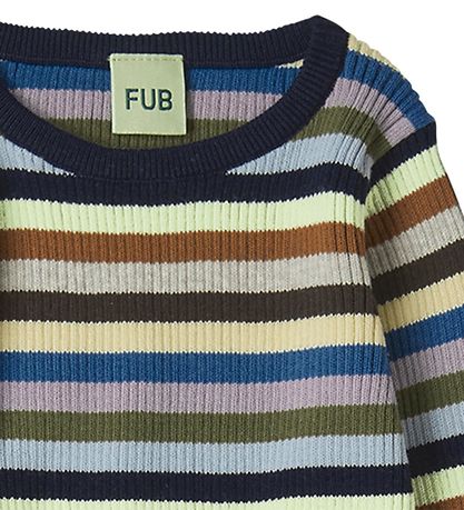 FUB Bluse - Strik - Rib - Multi Stripe