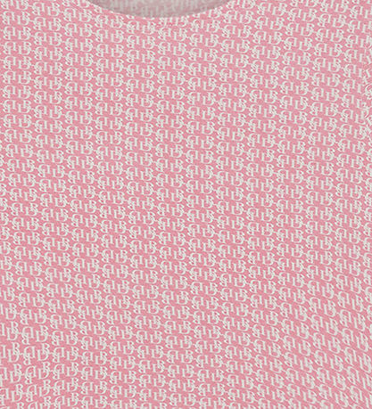 Designers Remix Bluse - Bambus - Jenna Slim - Pink/Logo Print