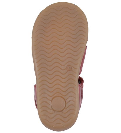 Pom Pom Sandaler - Starters Scallop Velcro - Dusty Red
