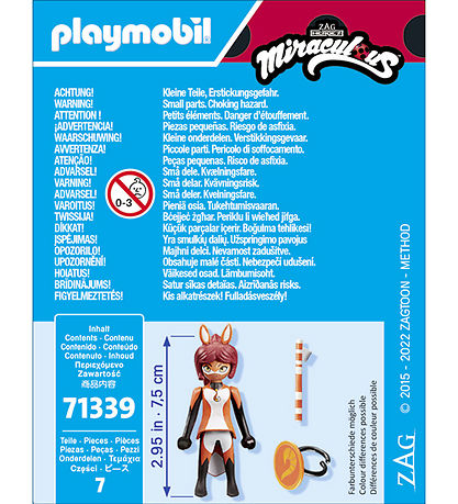 Playmobil Miraculous - Rena Rouge - 7 Dele - 71339