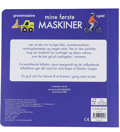 Forlaget Carlsen Billedbog - Mine Frste Maskiner
