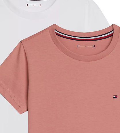 Tommy Hilfiger T-shirts - 2-pak - Pink Pack/Hvid