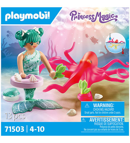 Playmobil Princess Magic - Havfrue m. Blksprutte - 71503 - 13 D