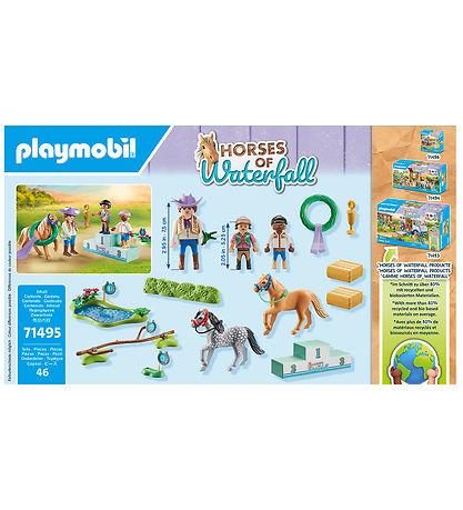 Playmobil Horses Of Waterfall - Ponyturnering - 71495 - 46 Dele
