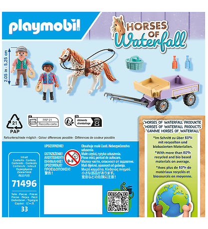 Playmobil Horses Of Waterfall - Ponyvogn - 71496 - 33 dele