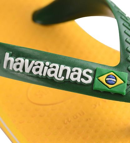 Havaianas Klipklapper - Baby Brasil Logo II - Pop Yellow/Amazon