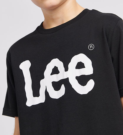 Lee T-Shirt - Wobbly Graphic - Sort